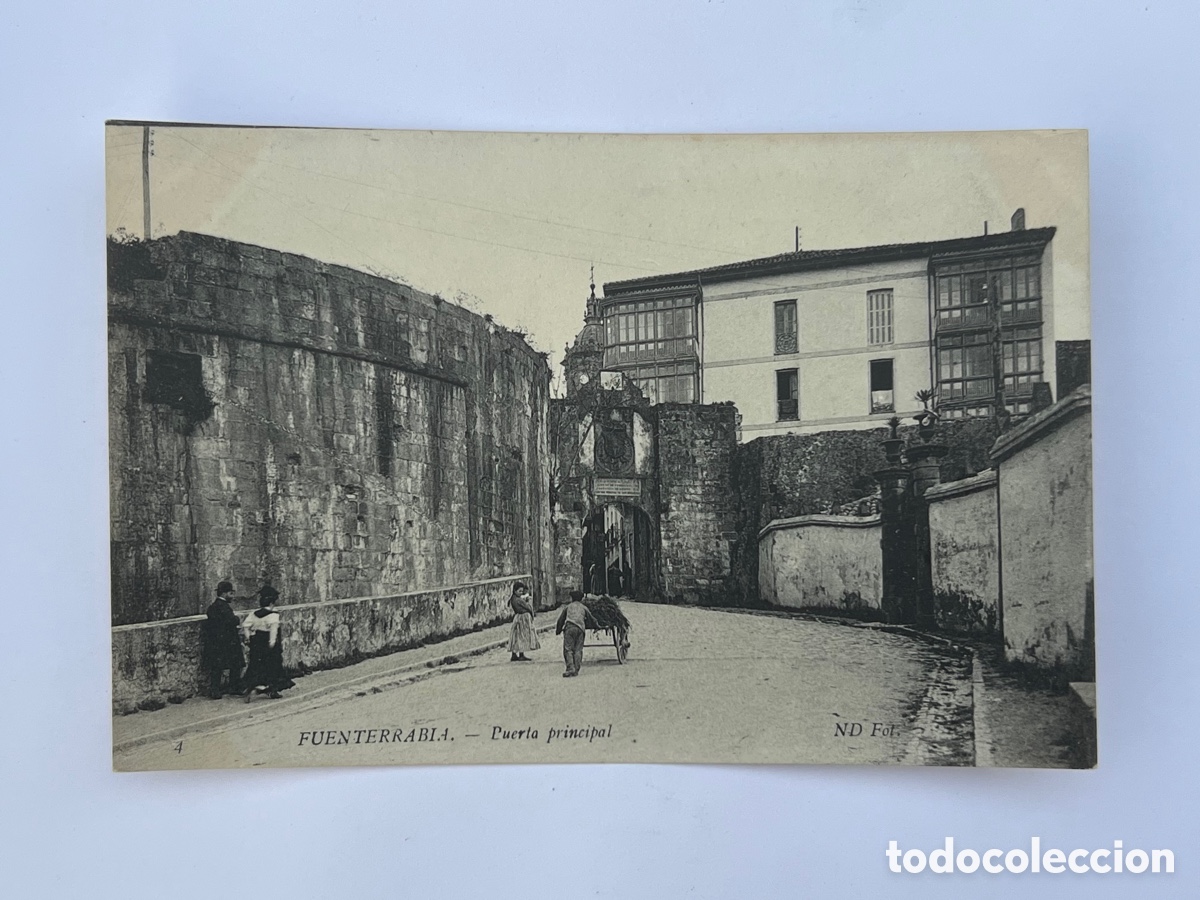 Postkarten: FUENTERRABIA (Guip&uacute;zcoa) Postal No.4, Puerta Principal.., ND. Fot (h.1920?) S/C
