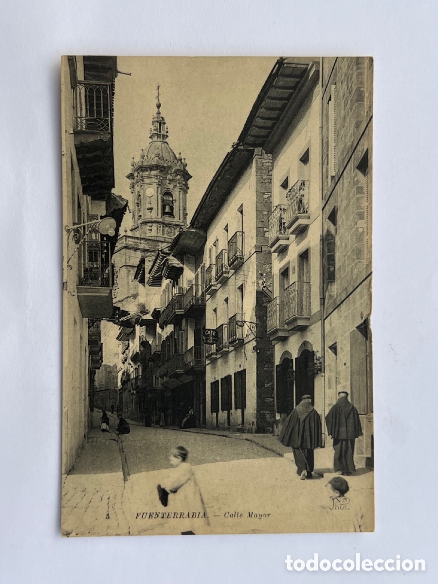 Cartes Postales: FUENTERRABIA (Guip&uacute;zcoa) Postal No.3, Calle Mayor. Edic., Jhot (a.1912) circulada