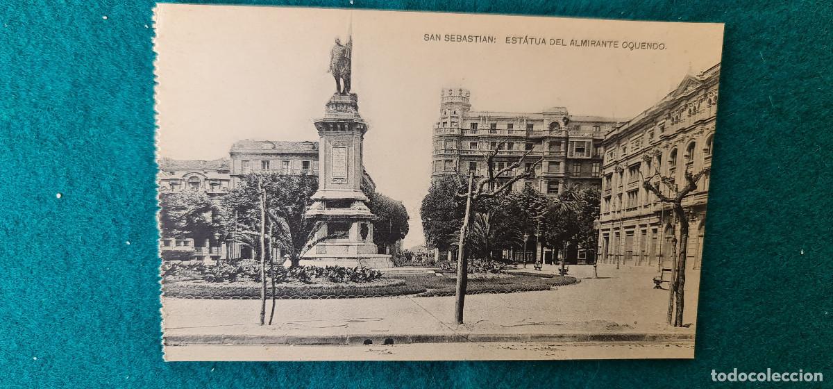 Cartes Postales: POSTAL SAN SEBASTIAN - ESTATUA ALMIRANTE OQUENDO - RW