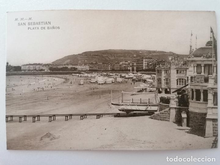 Postales: POSTAL SAN SEBASTIAN, PLAYA DE BA&Ntilde;OS