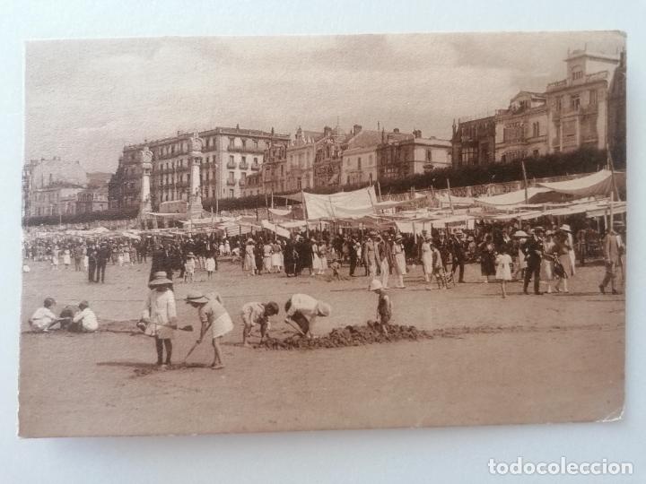 Postales: POSTAL SAN SEBASTIAN, JUEGOS INFANTILES EN LA PLAYA, N&ordm; 51, FOTO GRAFOS