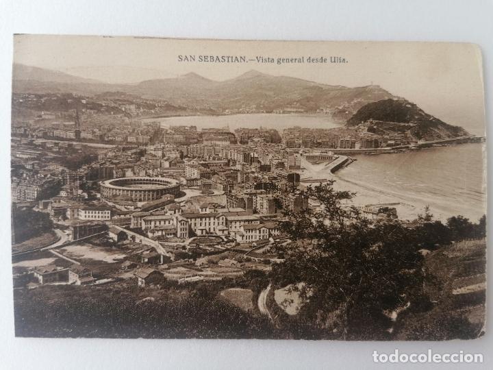 Cartoline: POSTAL SAN SEBASTIAN, VISTA GENERAL DESDE ULIA A&Ntilde;OS 30, FOTO GALARZA