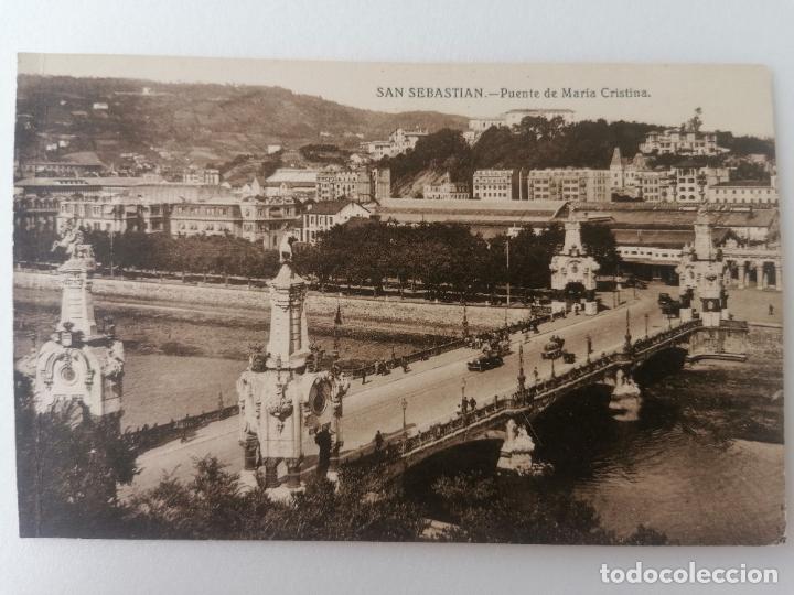 Cartoline: POSTAL SAN SEBASTIAN, PUENTE DE MARIA CRISTINA, FOTO GALARZA