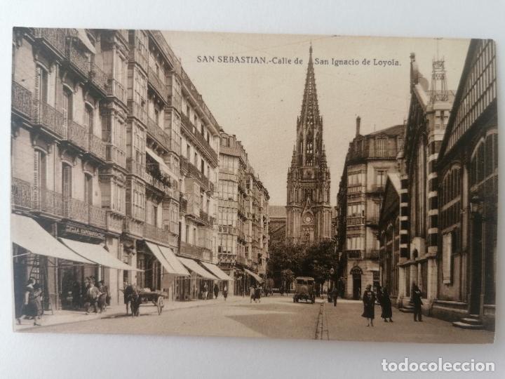 Cartoline: POSTAL SAN SEBASTIAN, CALLE DE SAN IGNACIO DE LOYOLA, FOTO GALARZA