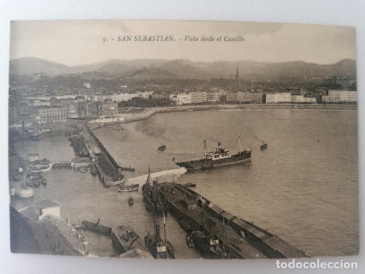 Cartoline: POSTAL SAN SEBASTIAN, VISTA DESDE EL CASTILLO, N&ordm; 5, FOTO GALARZA