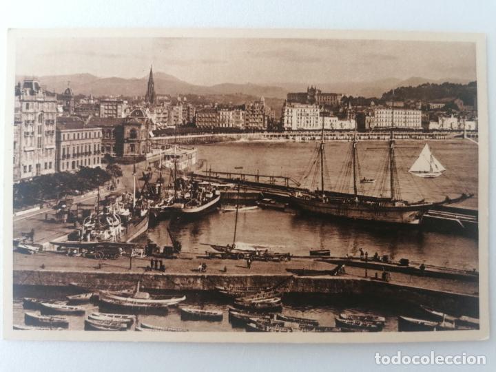 Cartoline: POSTAL SAN SEBASTIAN, VISTA DEL PUERTO, N&ordm; 6, FOTO GALARZA