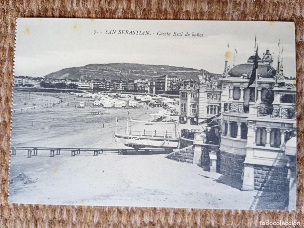 Cartoline: SAN SEBASTIAN - CASETA REAL DE BA&Ntilde;OS - ED. GALARZA