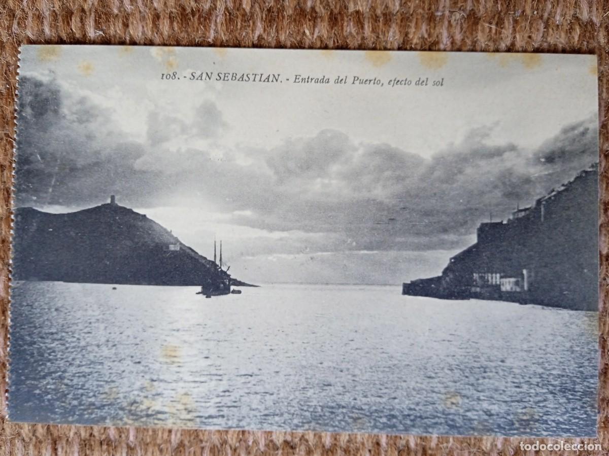 Cartoline: SAN SEBASTIAN - ENTRADA AL PUERTO - ED. GALARZA