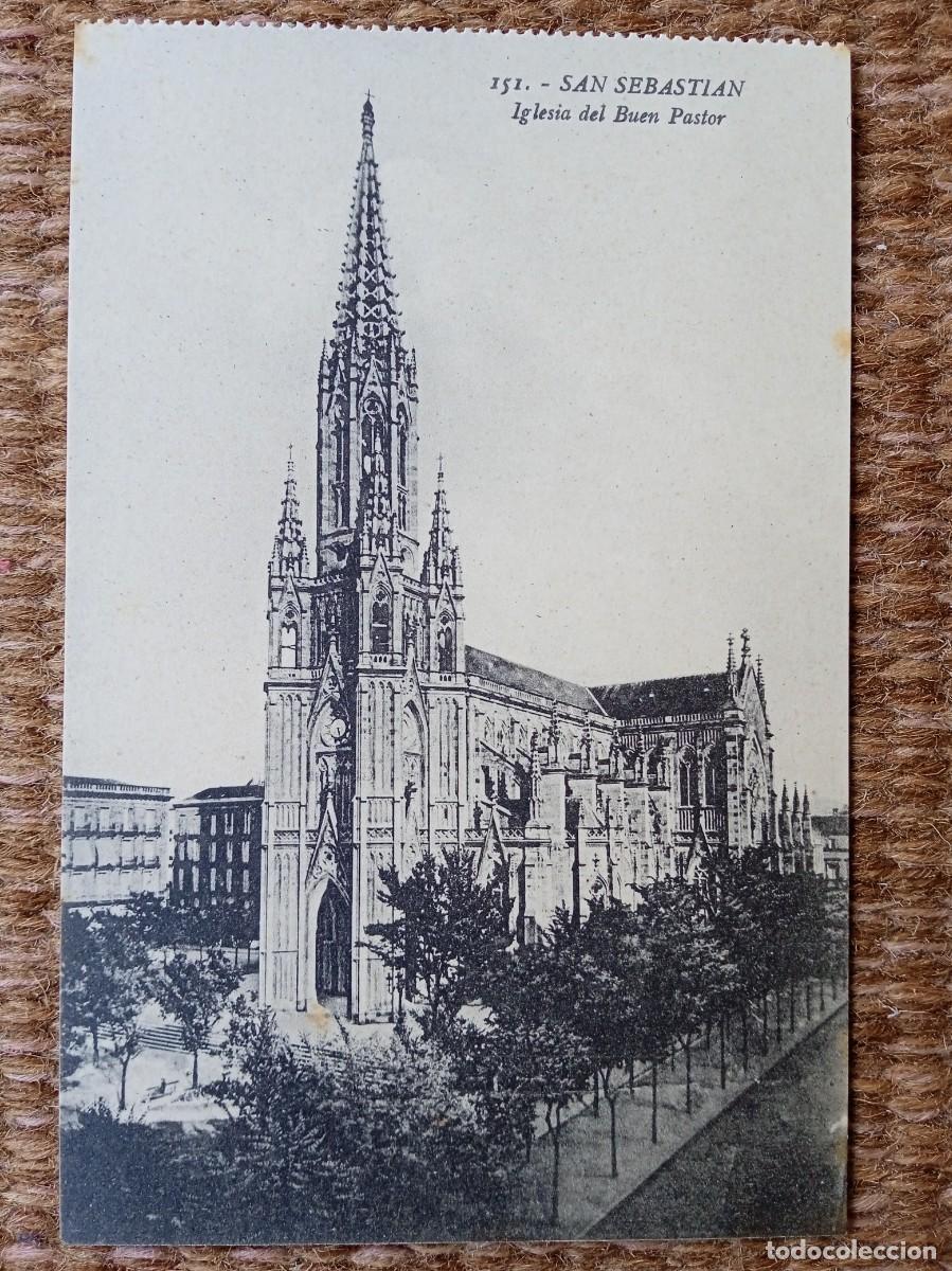 Postcards: SAN SEBASTIAN - IGLESIA DEL BUEN PASTOR - ED. GALARZA