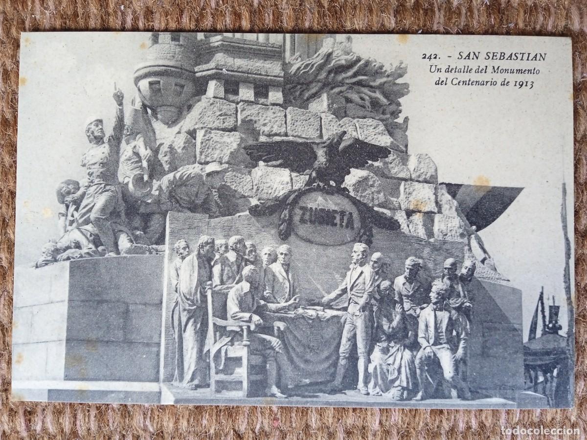 Postcards: SAN SEBASTIAN - MONUMENTO DEL CENTENARIO 1913 - ED. GALARZA