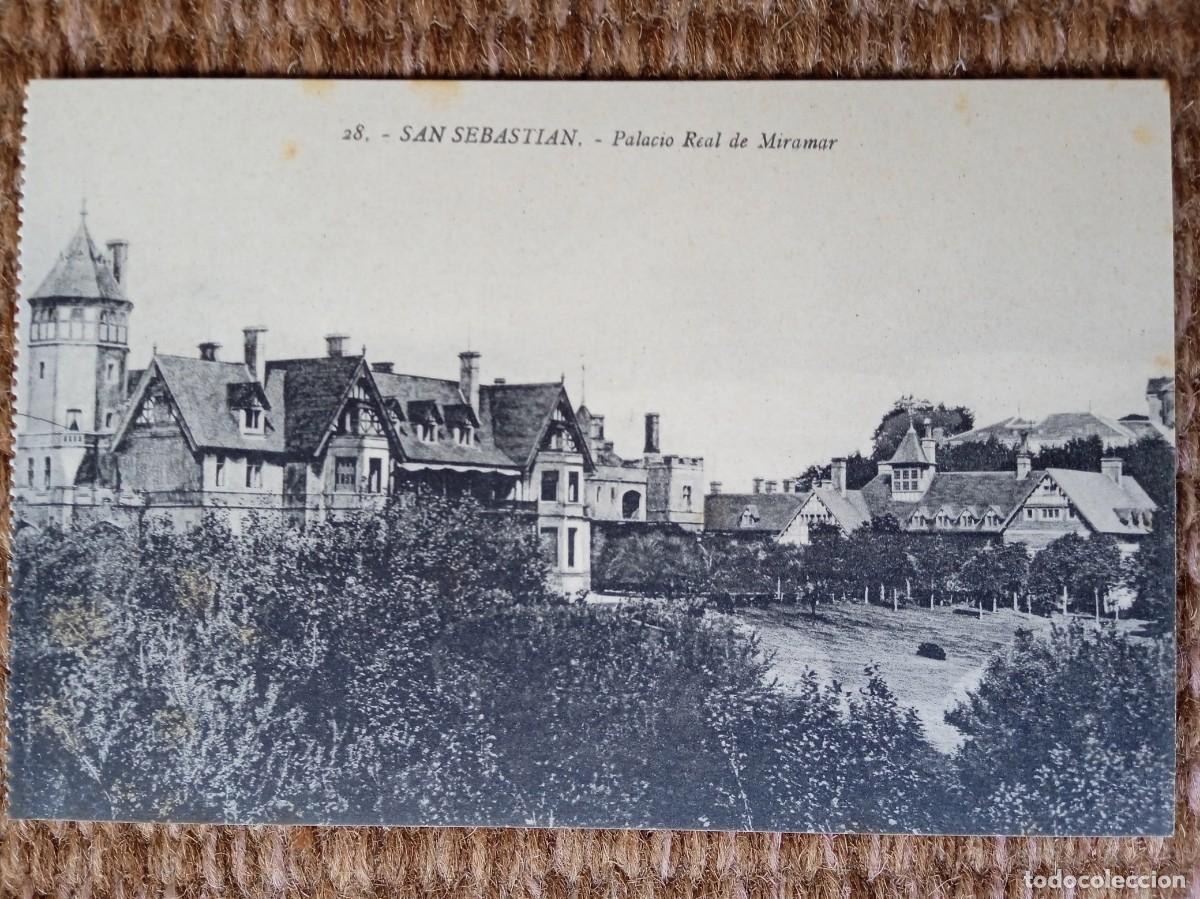 Postcards: SAN SEBASTIAN - PALACIO REAL DE MIRAMAR - ED. GALARZA