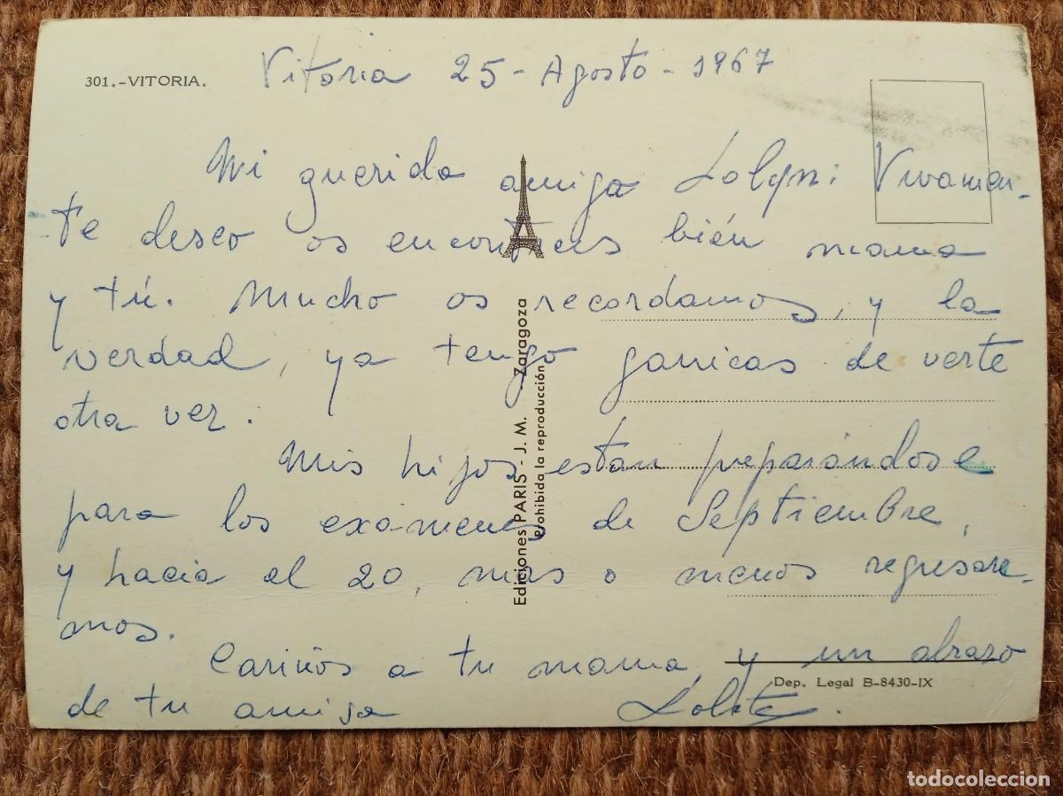 Postales: VITORIA - ED. PARIS - Foto 2