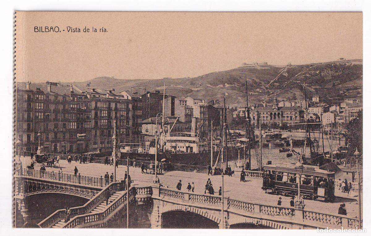 Postales: POSTAL. BILBAO. VISTA DE LA R&Iacute;A - Foto 1
