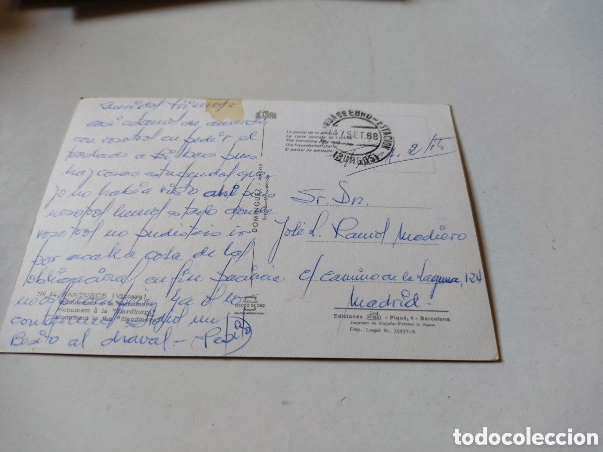 Postales: Postal Santurce, monumento sardinera - Foto 2