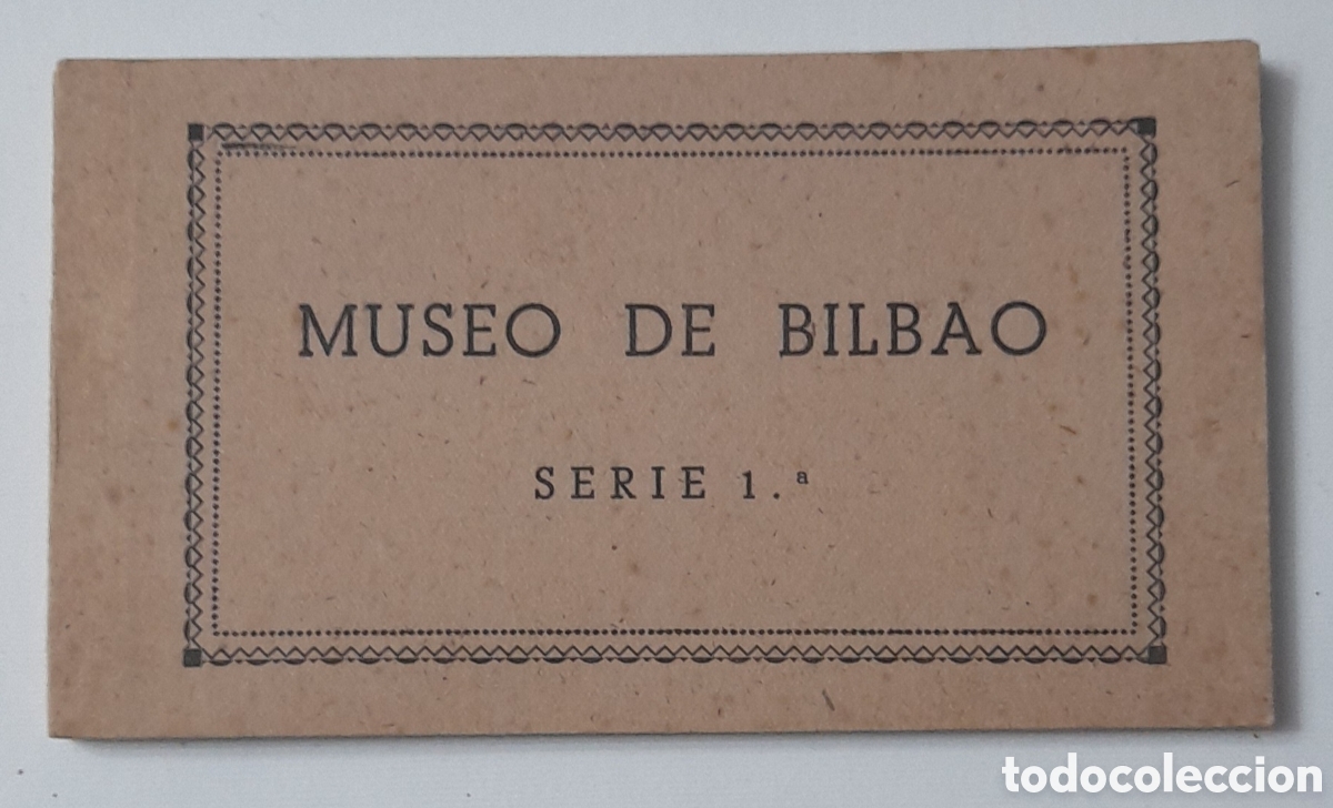 Postais: MUSEO DE BILBAO. Serie 1.a. Bloque con 10 postales