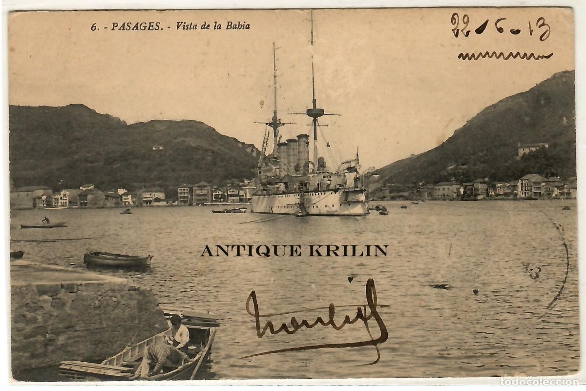 Postais: PASAGES N&ordm; 6 VISTA DE LA BAHIA / EDICION G.G. GALARZA / CIRCULADA 1913