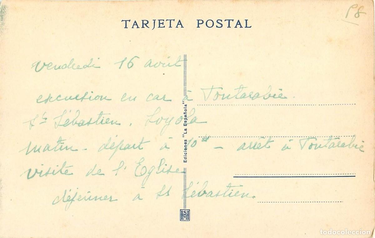 Postales: Postal de FUENTERRAB&Iacute;A, interior de la iglesia - Foto 2