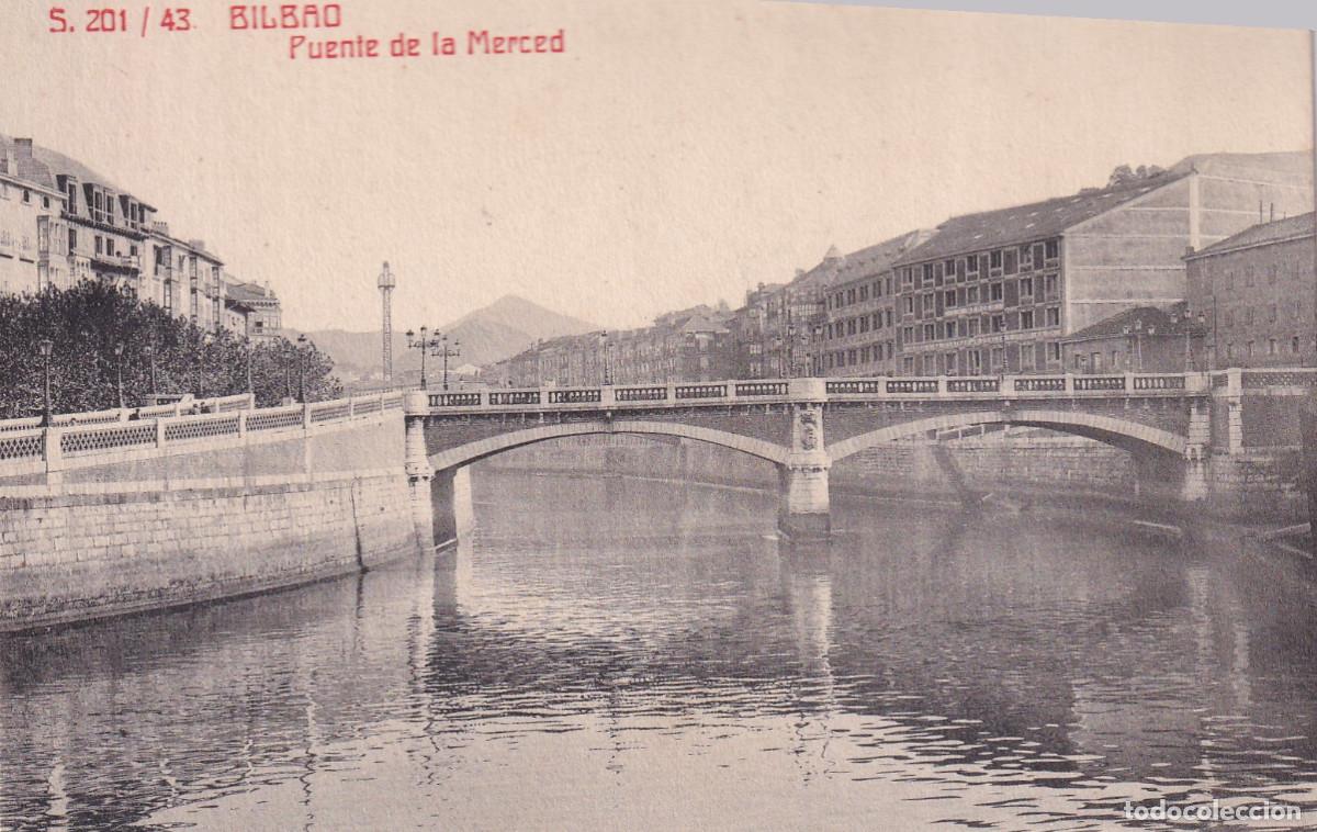 Postales: BILBAO PUENTE DE LA MERCED - Foto 1