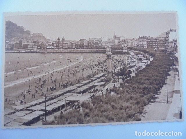 Postais: Postal SAN SABESTI&Aacute;N, playa y paseo de la concha