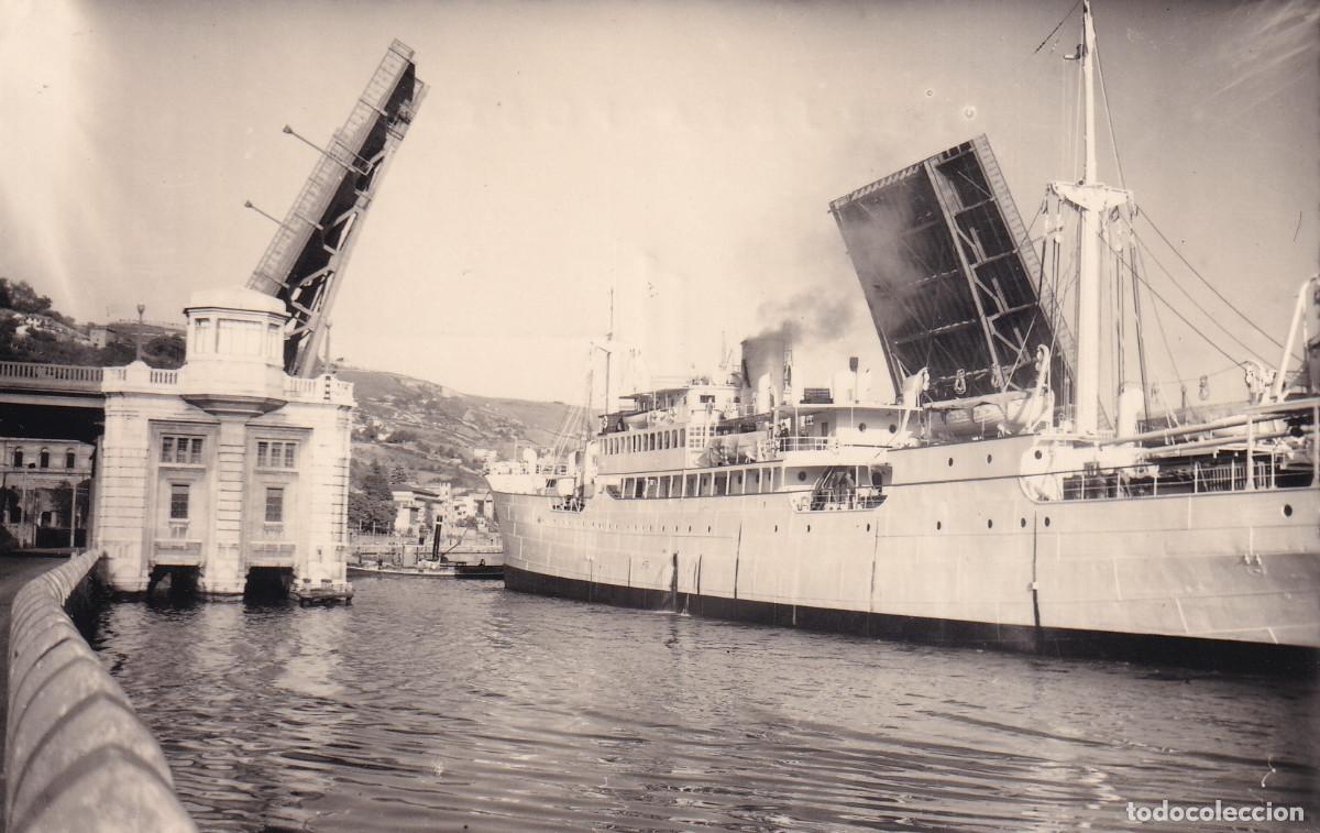 Postales: BILBAO PUENTE GENERALISIMO FRANCO - Foto 1