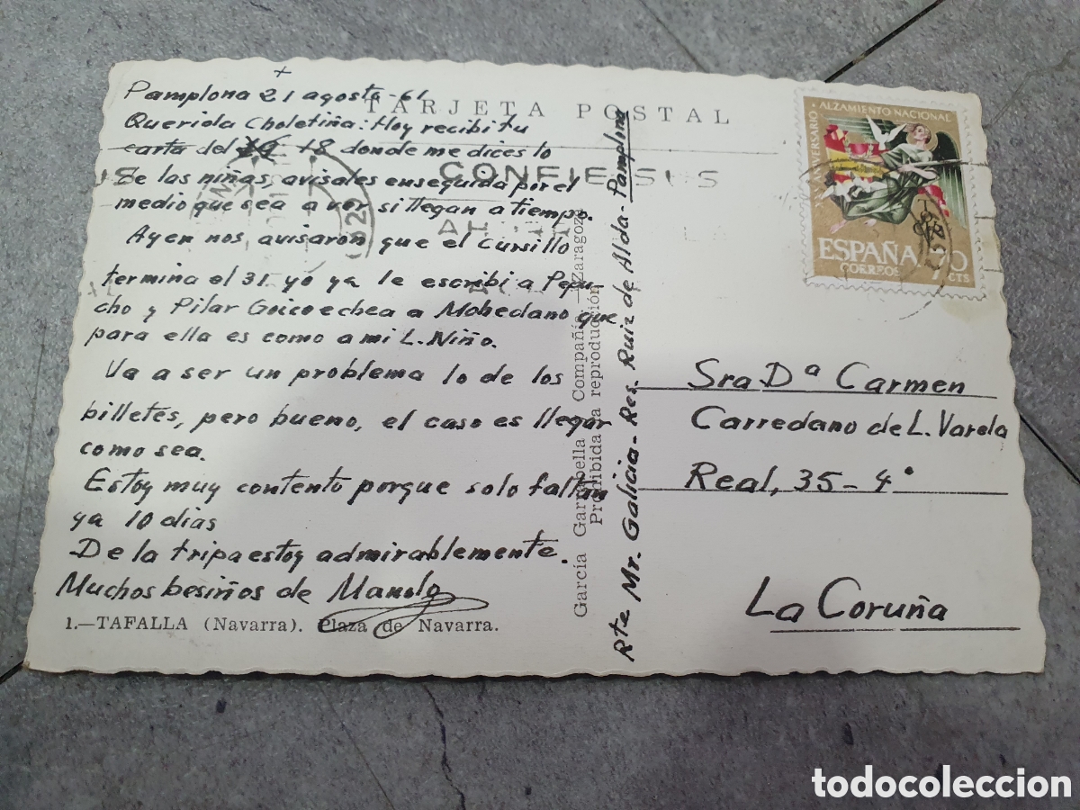 Postales: Postal Tafalla, Navarra. (L3) - Foto 2