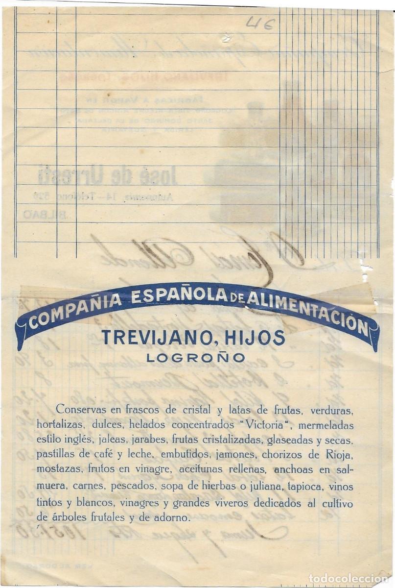 Postales: BILBAO. Factura comercial. - Foto 2