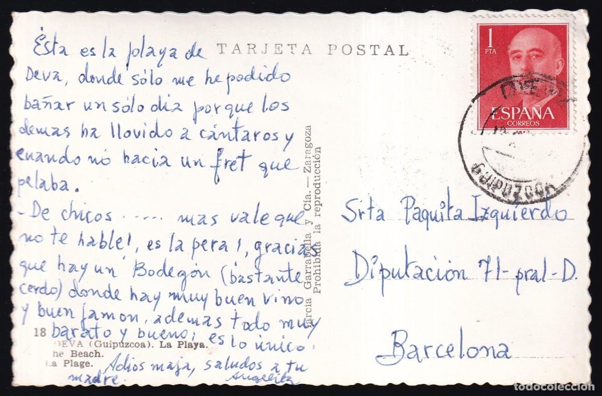 Postales: Deva. *La Playa* G. Garrabella n&ordm; 18. Circulada. - Foto 2