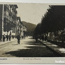 Postales: POSTAL: MONDRAGÓN - AVENIDA DE LA ESTACIÓN - AÑO 1930 - SIN CIRCULAR