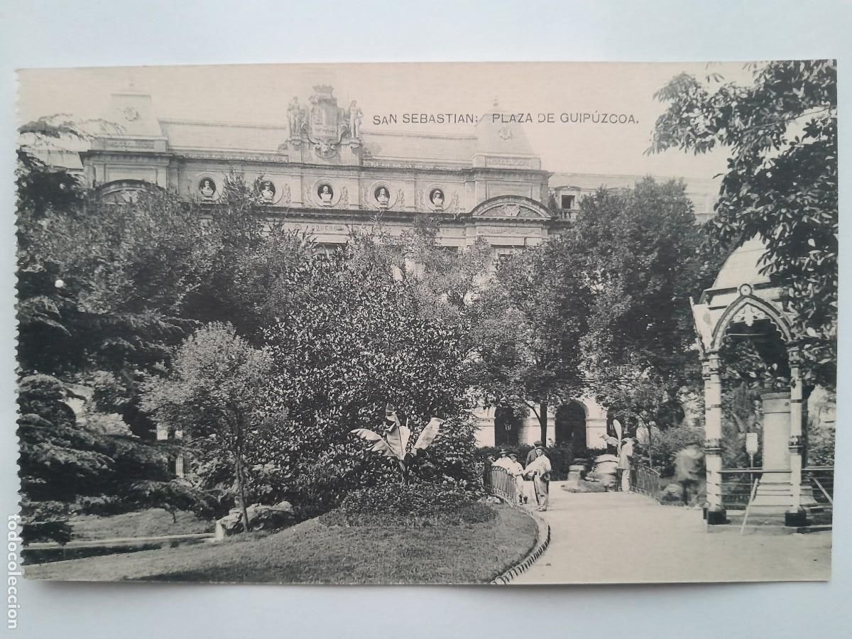 Postales: ANTIGUA POSTAL SAN SEBASTIAN PLAZA DE GUIPUZCOA RV 1957