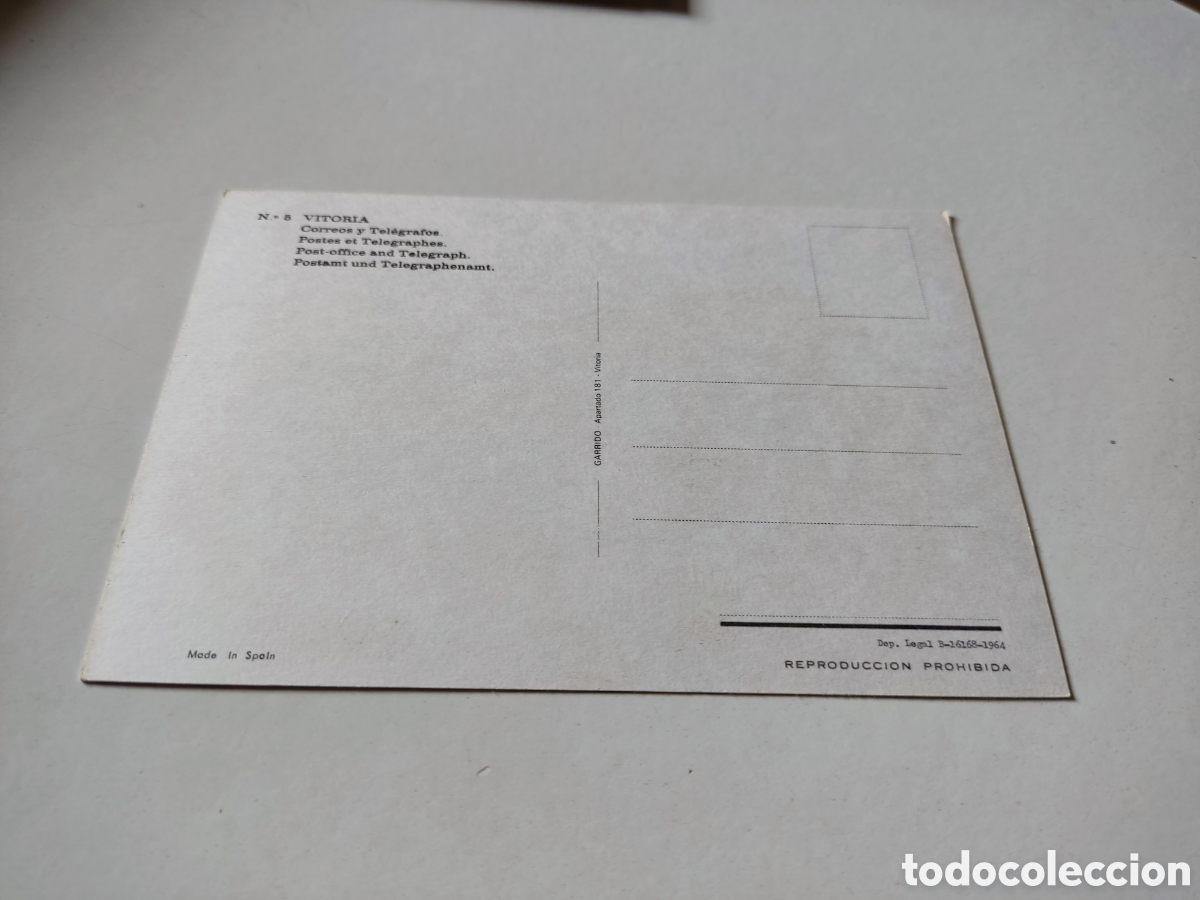 Postales: Postal Vitoria edificio Correos y Tel&eacute;grafos - Foto 2