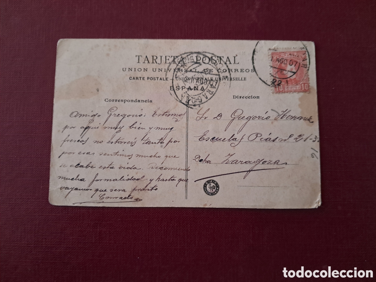 Postales: Postal San Sebasti&aacute;n 1907 - Foto 6