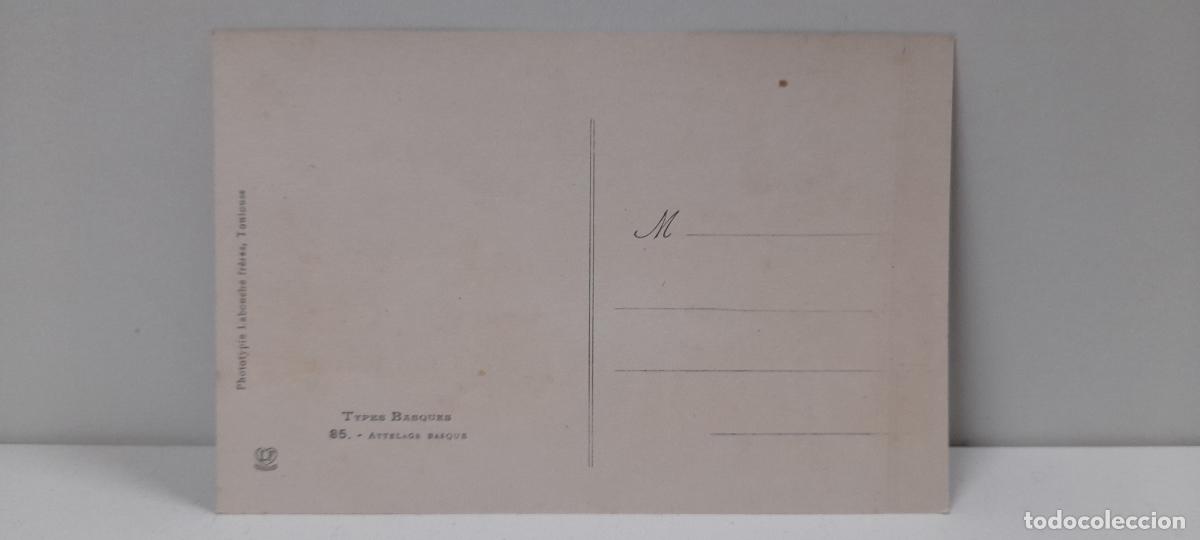 Postales: ANTIGUA POSTAL TYPES BASQUES - ATTELAGE BASQUE . SIN CIRCULAR - Foto 2
