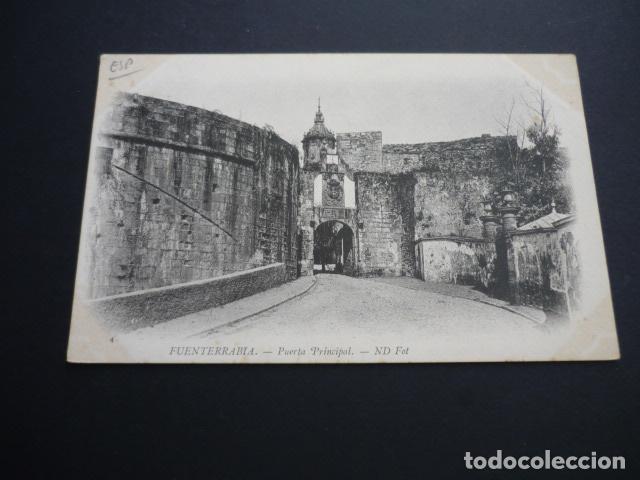 Postales: FUENTERRABIA GUIPUZCOA PUERTA PRINCIPAL - Foto 1