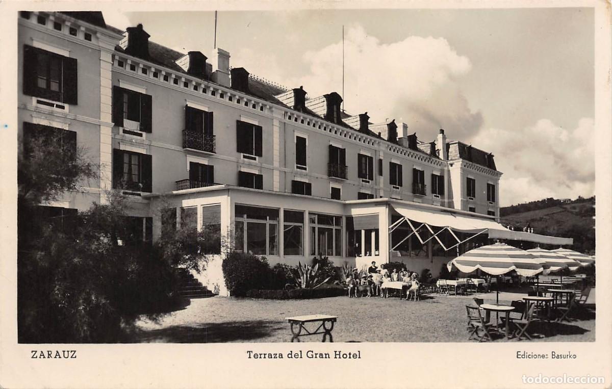 Postales: ZARAUZ.- TERRAZA DEL GRAN HOTEL - Foto 1