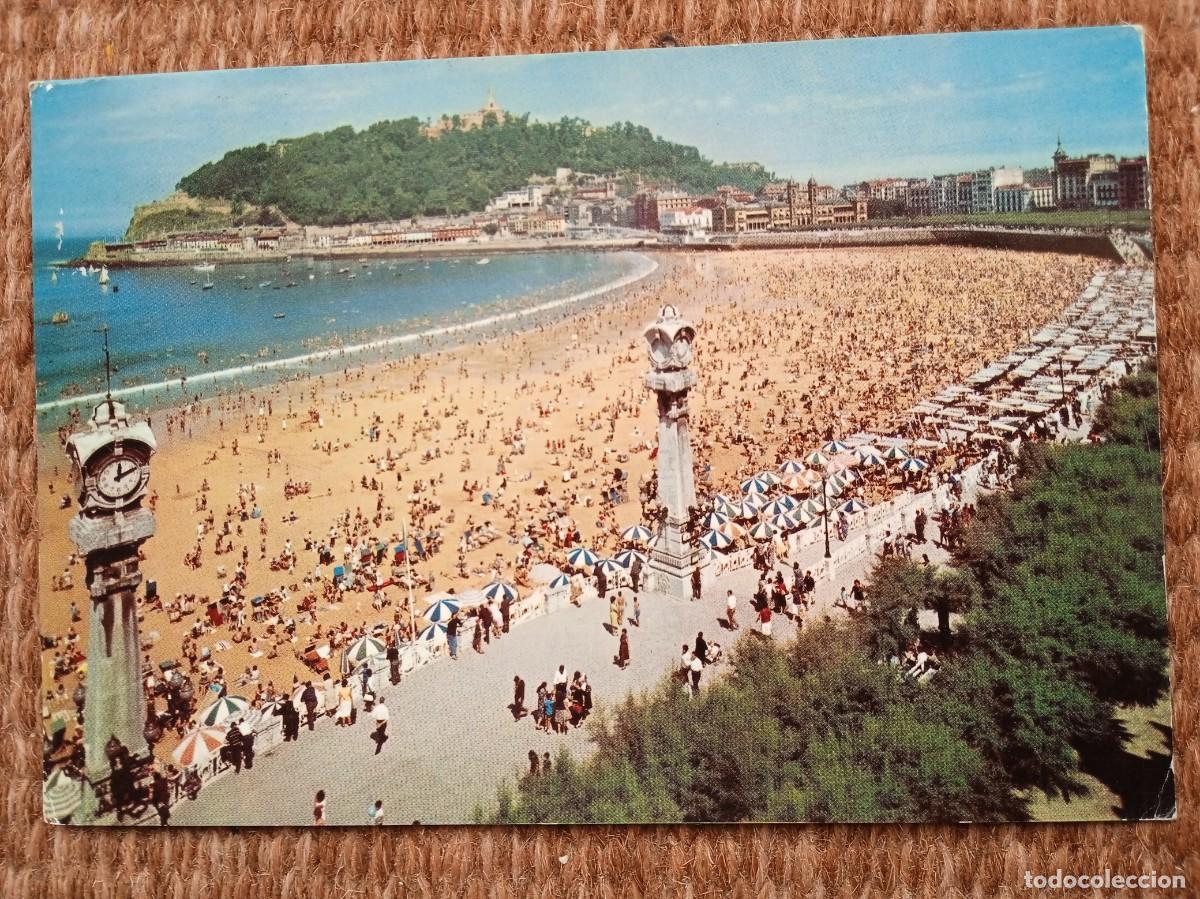 Postales: SAN SEBASTIAN - PLAYA DE LA CONCHA - ED. MANIPEL - Foto 1