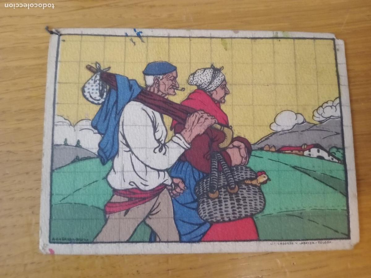 Postais: POSTAL ILUSTRADA POR EL PINTOR ANGEL C&Aacute;BANAS OTEIZA. ED. LABORDE Y LABAYEN
