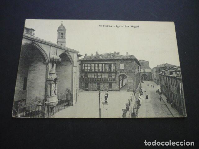Postales: VITORIA IGLESIA DE SAN MIGUEL - Foto 1