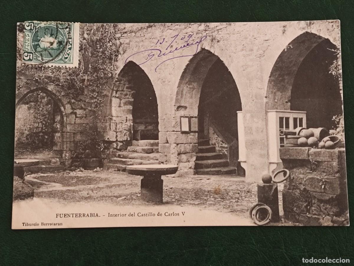 Postales: Postal Fuenterrabia Interior del Castillo de Carlos V - Foto 1