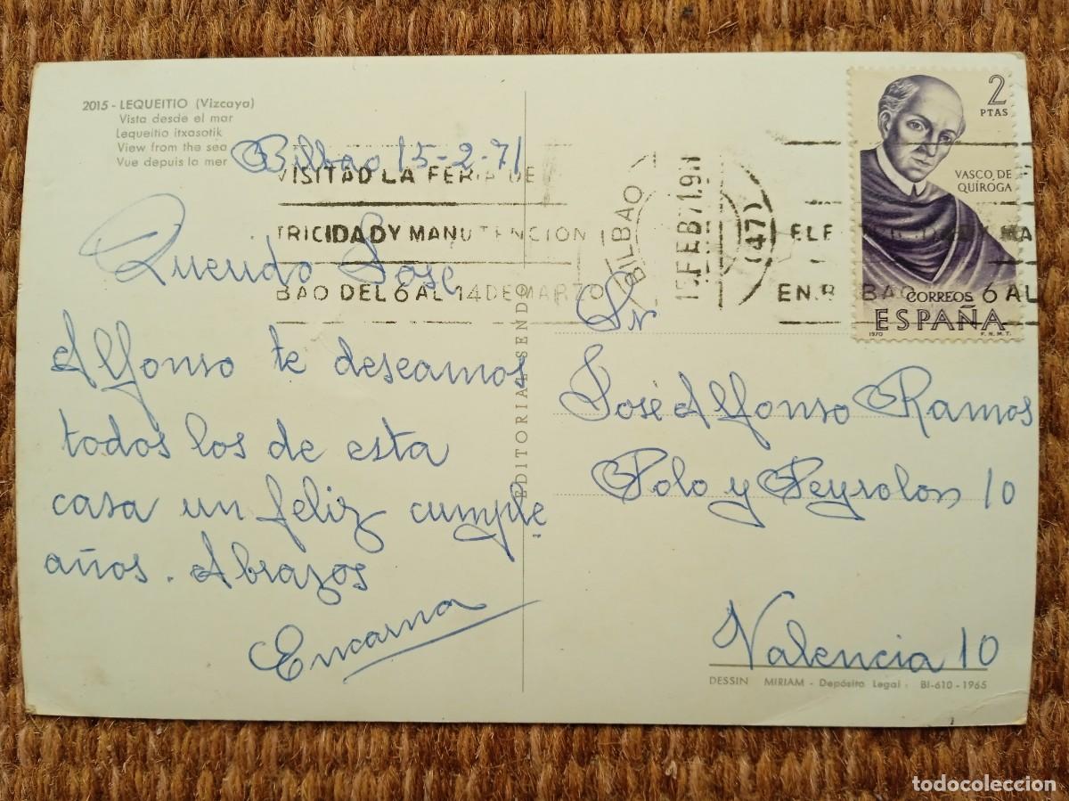 Postales: LEQUEITIO - VIZCAYA - ED. SENDO - Foto 2