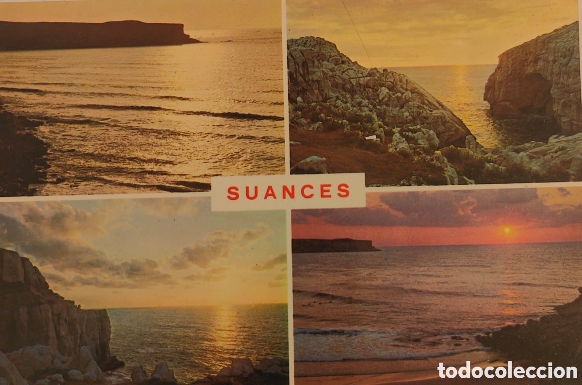 Postales: :::: LC733 - POSTAL - SUANCES - SANTANDER - PUESTA DE SOL - Foto 1