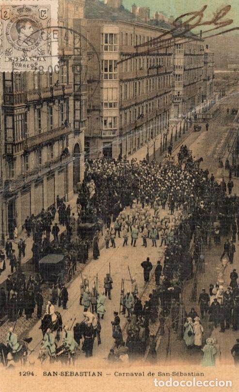Postales: SAN SEBASTIAN. 1294 CARNAVAL - Foto 1