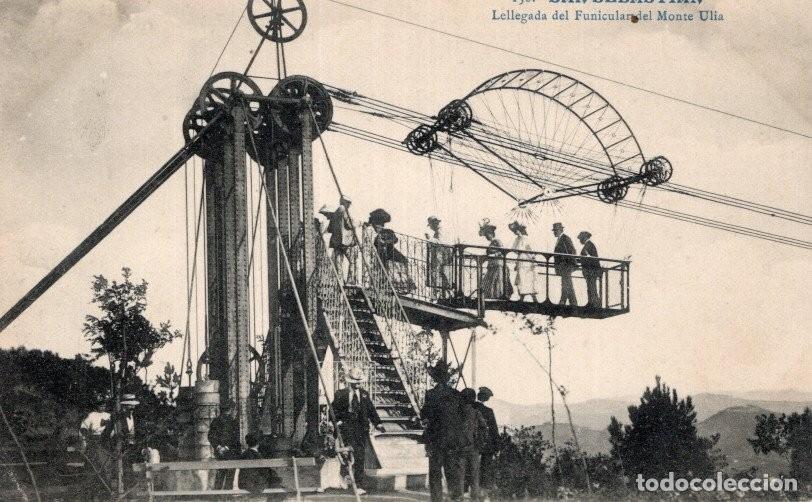 Postales: SAN SEBASTIAN. MONTE ULIA. 136 LLEGADA FUNICULAR - Foto 1