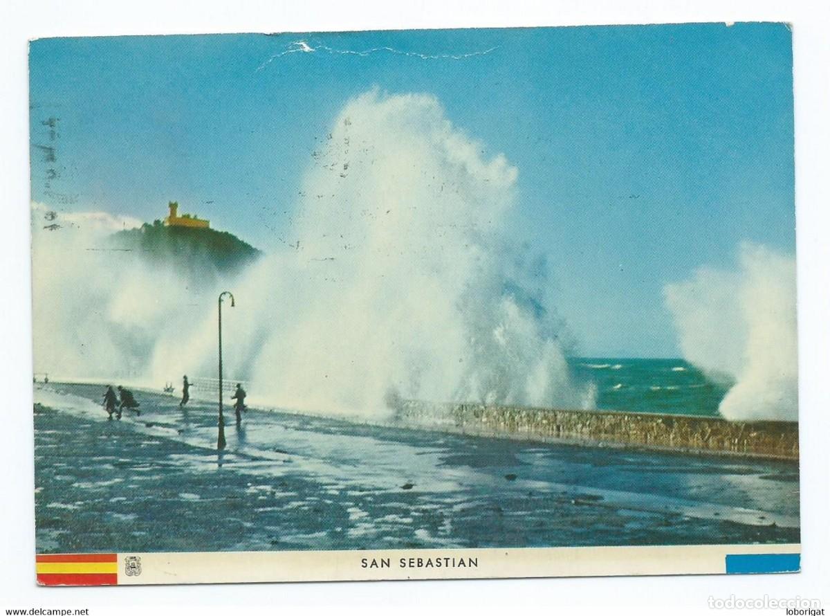 Postales: TEMPORAL / BOURRASQUE / SQUALL.- SAN SEBASTIAN - Foto 1