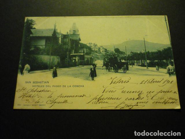 Postales: SAN SEBASTIAN HOTELES DEL PASEO DE LA CONCHA HAUSER Y MENET