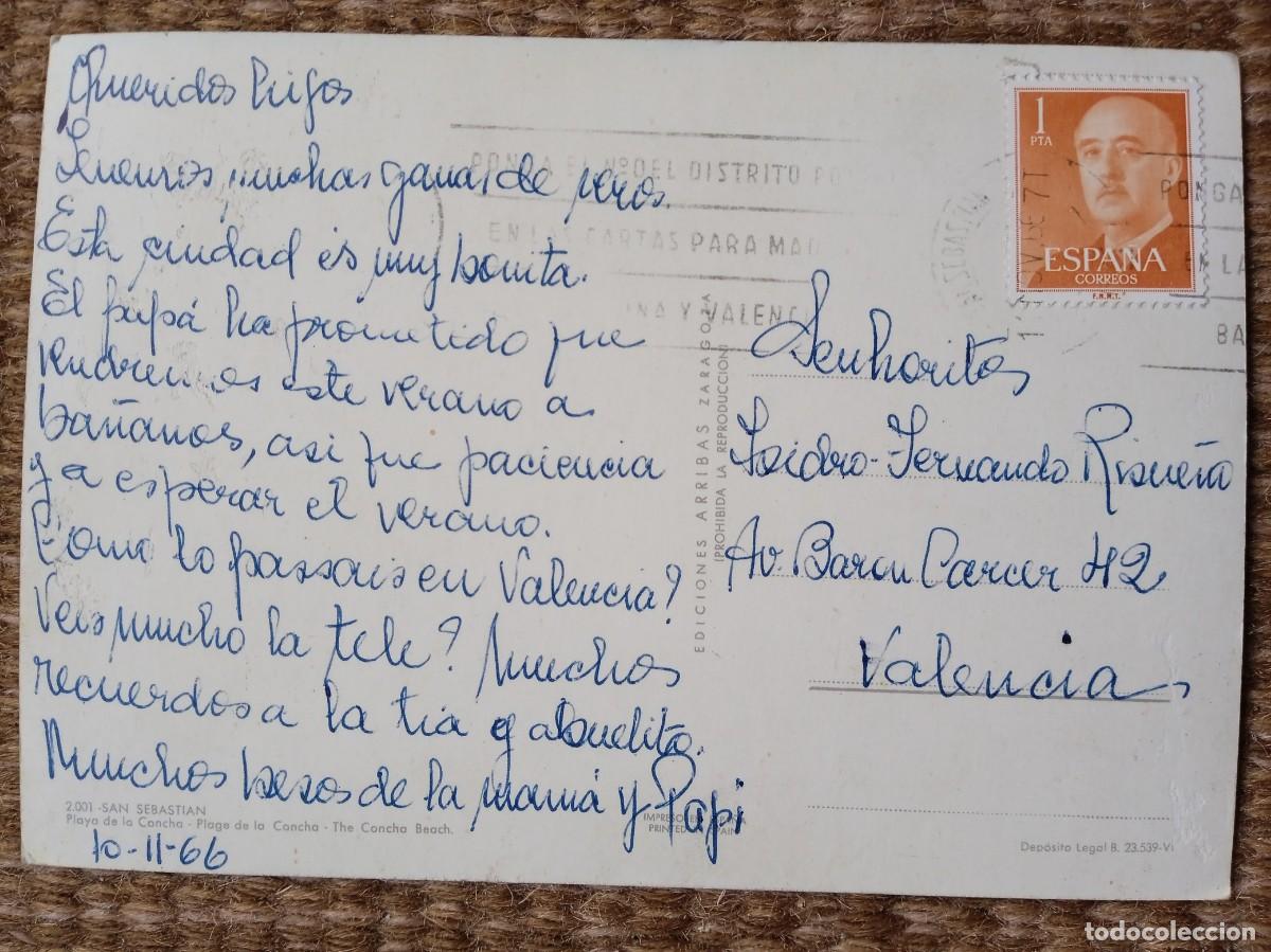 Postales: SAN SEBASTIAN - ED. ARRIBAS - Foto 2