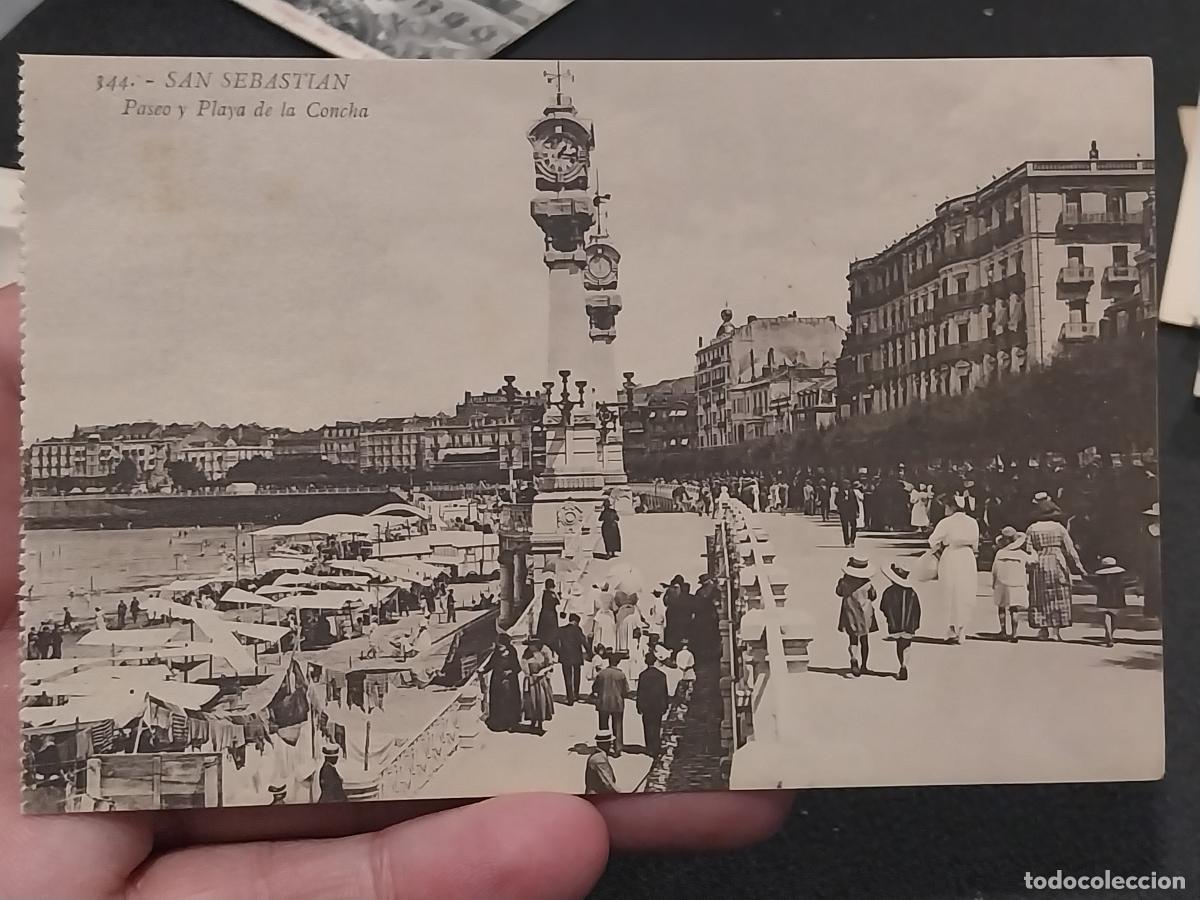 Postkarten: PLAYA CONCHA PASEO SAN SEBASTIAN ED GONZALEZ GALARZA 344 SC ANIMADA