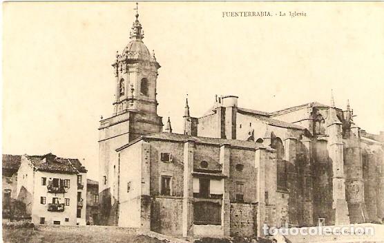 Postales: Fuenterrabia.- La Iglesia - Foto 1