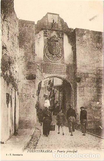 Postales: Fuenterrabia.- Puerta principal - Foto 1