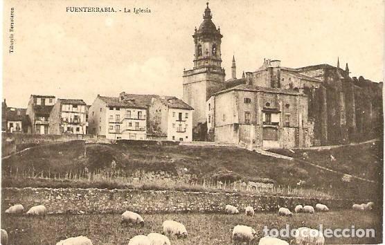 Postales: Fuenterrabia.- La Iglesia - Foto 1