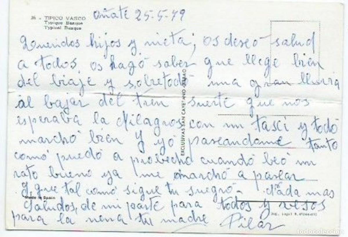 Postales: TIPICO VASCO - TYPIQUE BASQUE - TYPICAL BASQUE - Foto 2